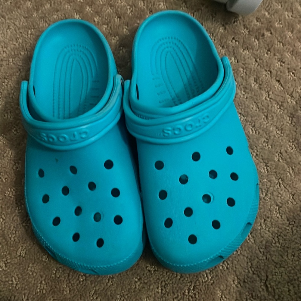 Blue crocs